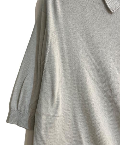 JOHN SMEDLEY（ジョンスメドレー）JOHN SMEDLEY (ジョンスメドレー) シーアイランドコットンニットポロシャツ グレー サイズ:Ｌの古着・服飾アイテム