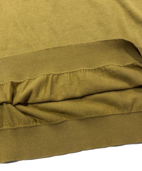 JOHN SMEDLEY（ジョンスメドレー）JOHN SMEDLEY (ジョンスメドレー) シーアイランドコットン半袖ニット マスタード サイズ:Ｌの古着・服飾アイテム