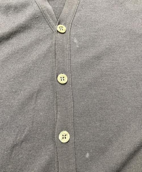 JOHN SMEDLEY（ジョンスメドレー）JOHN SMEDLEY (ジョンスメドレー) ウールVネックカーディガン ネイビー サイズ:Ｌの古着・服飾アイテム