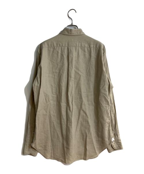 giannetto（ジャンネット）giannetto (ジャンネット) リネンサファリシャツ ベージュ サイズ:42の古着・服飾アイテム