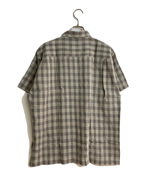 stussy（ステューシー）stussy (ステューシー) オールド半袖チェックシャツ グレー サイズ:Ｌの古着・服飾アイテム