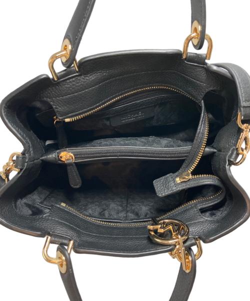 MICHAEL KORS（マイケル・コース）MICHAEL KORS (マイケル・コース) 2WAYショルダーバッグ ブラックの古着・服飾アイテム