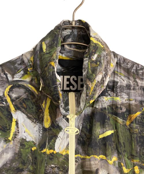 DIESEL（ディーゼル）DIESEL (ディーゼル) J-WARREL-PRINT JACKET グレー サイズ:50の古着・服飾アイテム