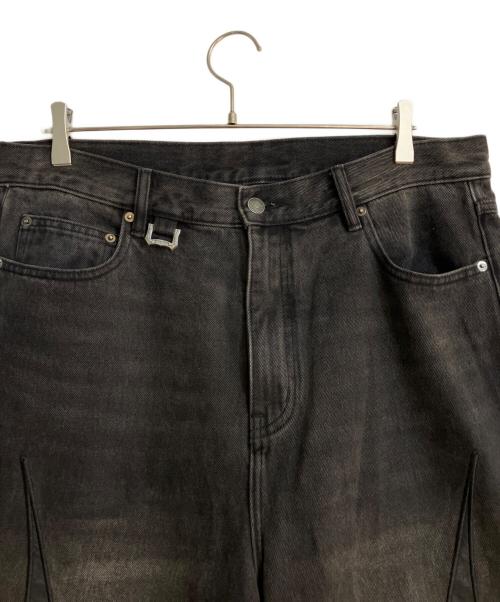 SUPPLIER（サプライヤー）SUPPLIER (サプライヤー) Tribal Leather Patch Baggy Denim Jeans ブラック サイズ:XLの古着・服飾アイテム
