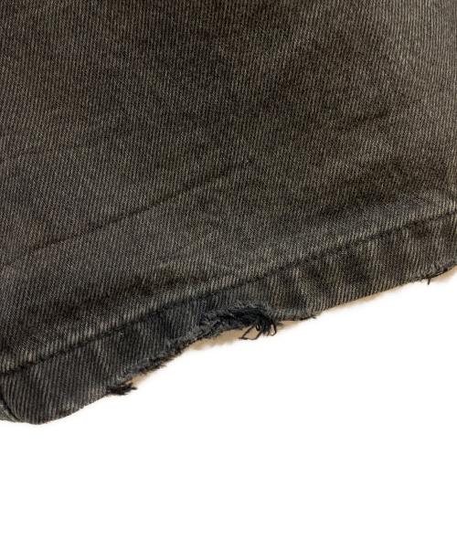 SUPPLIER（サプライヤー）SUPPLIER (サプライヤー) Tribal Leather Patch Baggy Denim Jeans ブラック サイズ:XLの古着・服飾アイテム