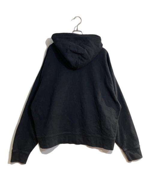 stussy（ステューシー）stussy (ステューシー) NIKE (ナイキ) Stone Washed Fleece Zip Hoodie/ストーン ウォッシュド フリース ジップ フーディー ブラック サイズ:XLの古着・服飾アイテム