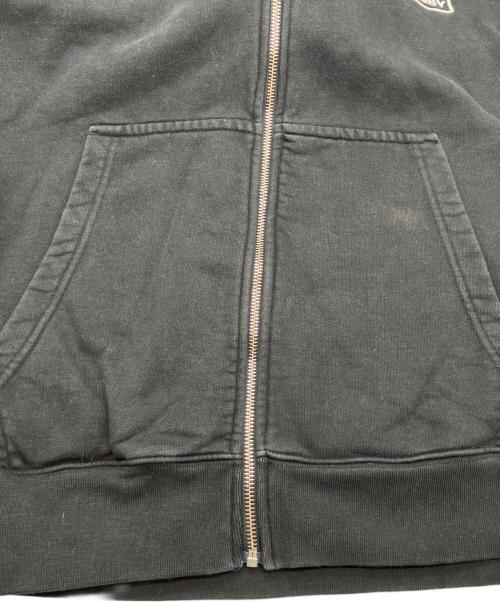 stussy（ステューシー）stussy (ステューシー) NIKE (ナイキ) Stone Washed Fleece Zip Hoodie/ストーン ウォッシュド フリース ジップ フーディー ブラック サイズ:XLの古着・服飾アイテム