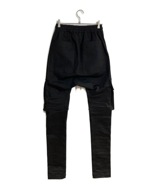 AF ARTEFACT（エーエフ アーティファクト）AF ARTEFACT (エーエフ アーティファクト) FLAP ZIP SARROUEL SKINNY PANTS/フラップジップサルエルスキニーパンツ ブラック サイズ:２の古着・服飾アイテム