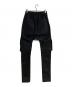 AF ARTEFACT (エーエフ アーティファクト) FLAP ZIP SARROUEL SKINNY PANTS/フラップジップサルエルスキニーパンツ ブラック サイズ:２：15000円