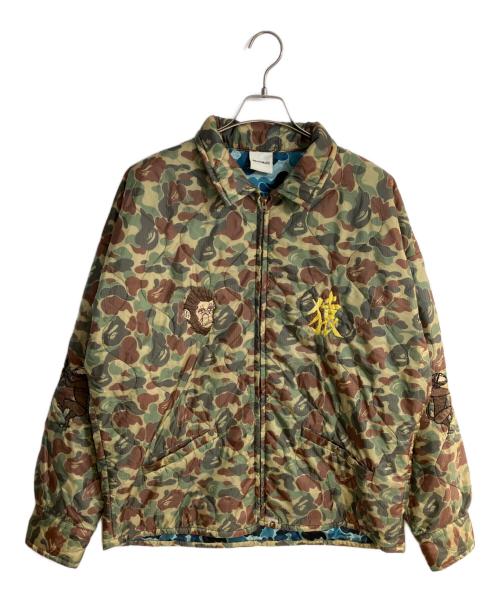 READYMADE（レディメイド）READYMADE (レディメイド) A BATHING APE (アベイシングエイプ) VIETNAM JAMBER (CAMO) グリーン サイズ:XLの古着・服飾アイテム