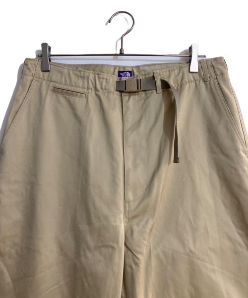 THE NORTHFACE PURPLELABEL（ザ・ノースフェイス パープルレーベル）THE NORTHFACE PURPLELABEL (ザ・ノースフェイス パープルレーベル) Chino Wide Straight Field Pants ベージュ サイズ:W34の古着・服飾アイテム