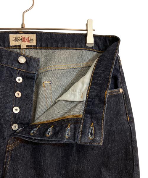 stussy（ステューシー）stussy (ステューシー) BIG OL' JEAN DENIM/ビッグ オル ジーンズ インディゴ サイズ:Ｗ34の古着・服飾アイテム
