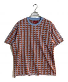 SUPREME（シュプリーム）の古着「Diamond Jacquard S/S Top」｜ブルー×オレンジ