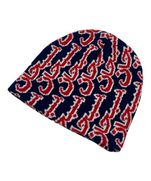 SUPREME（シュプリーム）Supreme (シュプリーム) Arabic Jacquard Beanie/アラビックジャガードビーニー ネイビーの古着・服飾アイテム