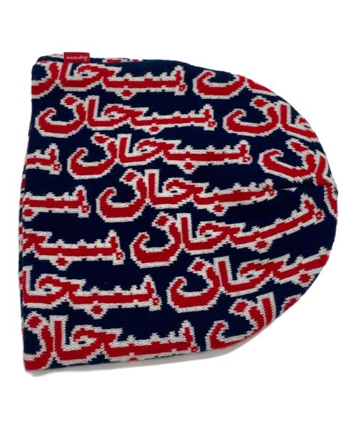 SUPREME（シュプリーム）Supreme (シュプリーム) Arabic Jacquard Beanie/アラビックジャガードビーニー ネイビーの古着・服飾アイテム