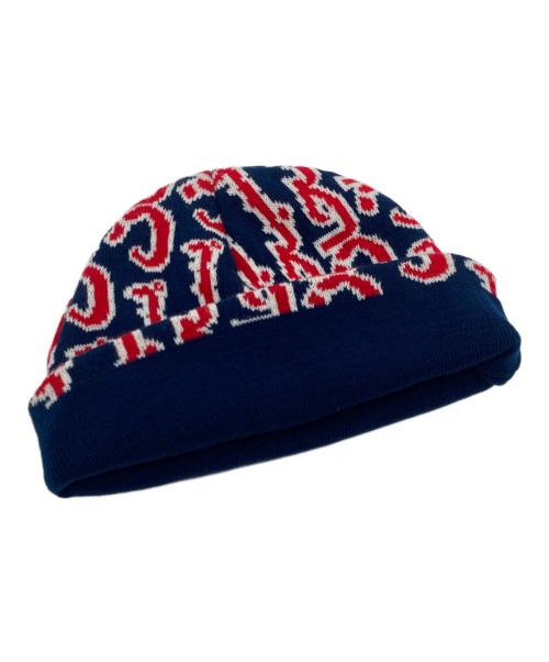 SUPREME（シュプリーム）Supreme (シュプリーム) Arabic Jacquard Beanie/アラビックジャガードビーニー ネイビーの古着・服飾アイテム