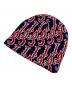 Supreme（シュプリーム）の古着「Arabic Jacquard Beanie/アラビックジャガードビーニー」｜ネイビー