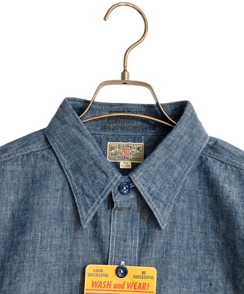 BUZZ RICKSON'S（バズリクソンズ）Buzz Rickson's (バズリクソンズ) CHAMBRAY WORK SHIRT ネイビー サイズ:17-17 1/2 未使用品の古着・服飾アイテム
