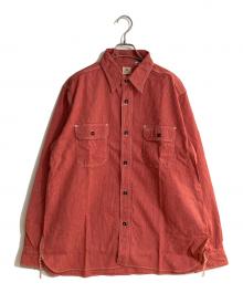SUGAR CANE（シュガーケーン）の古着「JEAN CORD WORK SHIRT/ジーンコードワークシャツ」｜レッド