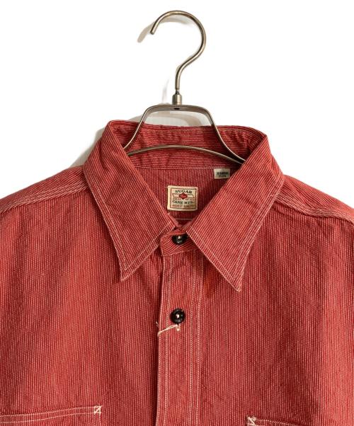 SUGAR CANE（シュガーケーン）SUGAR CANE (シュガーケーン) JEAN CORD WORK SHIRT/ジーンコードワークシャツ レッド サイズ:XL 未使用品の古着・服飾アイテム