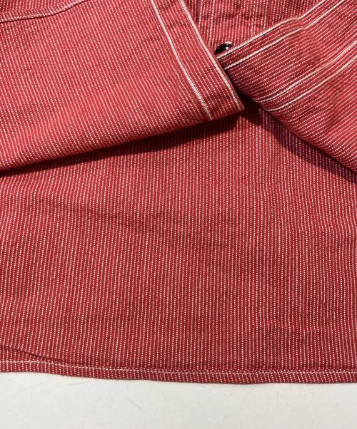 SUGAR CANE（シュガーケーン）SUGAR CANE (シュガーケーン) JEAN CORD WORK SHIRT/ジーンコードワークシャツ レッド サイズ:XL 未使用品の古着・服飾アイテム