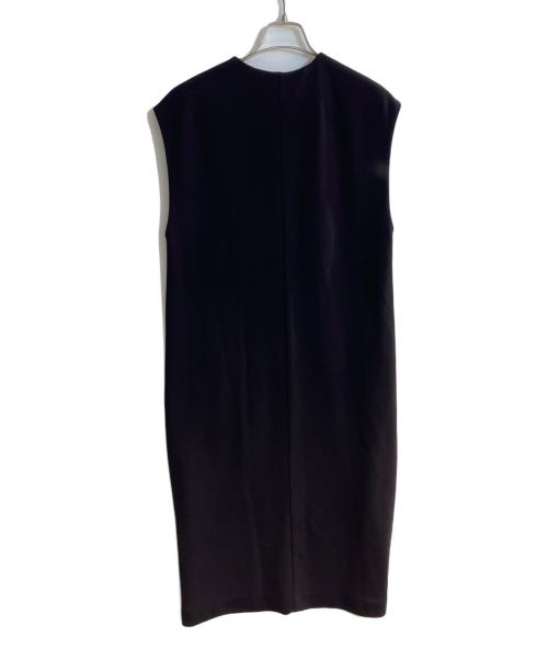 BALLSEY（ボールジィ）BALLSEY (ボールジィ) ドライアムンゼン キーネックワンピース ネイビー サイズ:36の古着・服飾アイテム