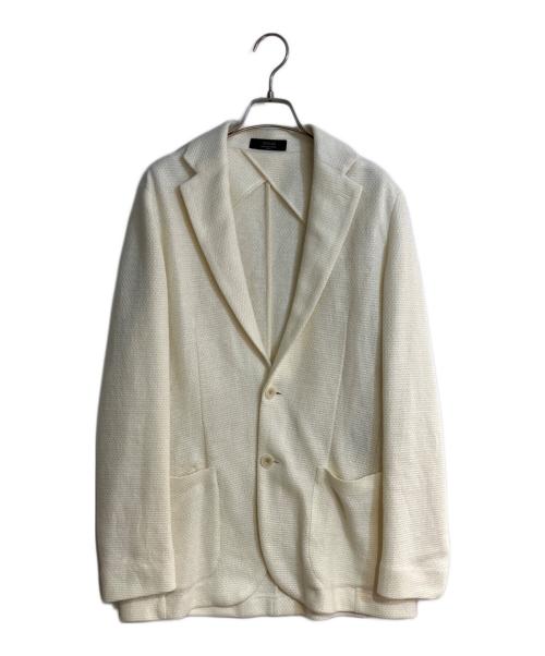 ANGLAIS（アングレー）ANGLAIS (アングレー) リネン2Bテーラードジャケット ホワイト サイズ:48の古着・服飾アイテム