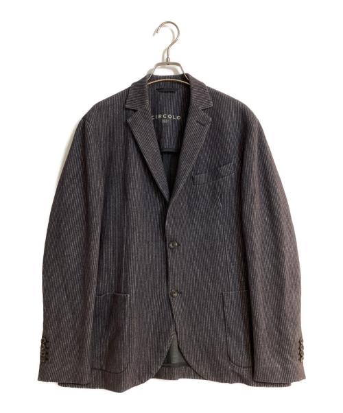 CIRCOLO 1901（チルコロ1901）Circolo 1901 (チルコロ1901) ストレッチ2Bテーラードジャケット グレー サイズ:50の古着・服飾アイテム