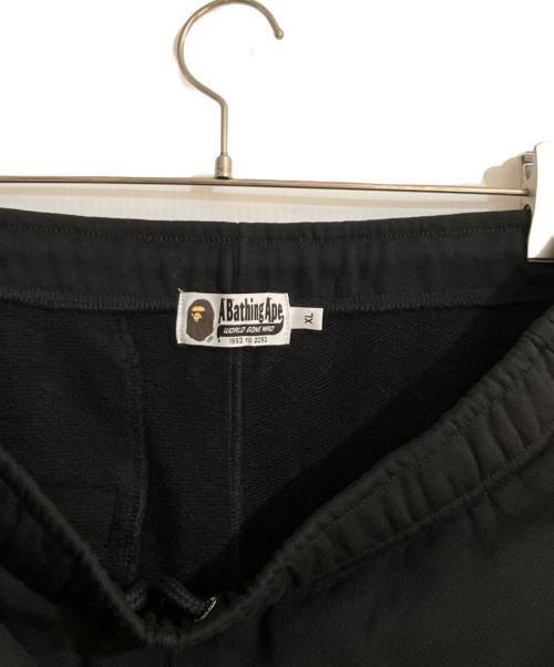 A BATHING APE（アベイシングエイプ）A BATHING APE (アベイシングエイプ) One point regular sweatpant/「ワンポイント レギュラー スウェットパンツ ブラック サイズ:XLの古着・服飾アイテム