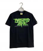 BAPE BY A BATHING APEベイプバイアベイシングエイプ）の古着「GROOVY JUSTICE LEAGUE TEE」｜ブラック