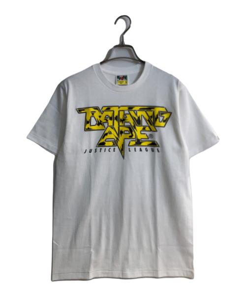 BAPE BY A BATHING APE（ベイプバイアベイシングエイプ）BAPE BY A BATHING APE (ベイプバイアベイシングエイプ) GROOVY JUSTICE LEAGUE TEE ホワイト サイズ:Sの古着・服飾アイテム