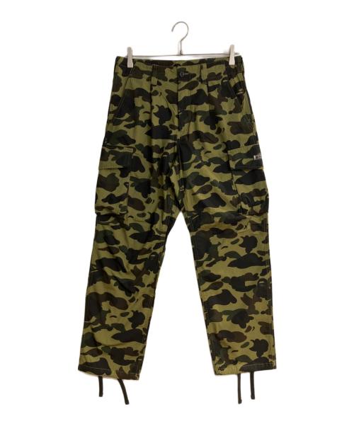 A BATHING APE（アベイシングエイプ）A BATHING APE (アベイシングエイプ) 1St Camo Regular Fit 6 Pocket Pants グリーン サイズ:Sの古着・服飾アイテム