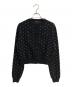 CABaN（キャバン）の古着「コットンカシミヤ ドットジャカードクルーネックカーディガン」｜ブラック