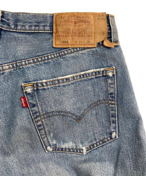 LEVI'S（リーバイス）LEVI'S (リーバイス) ダメージ加工501デニムパンツ スカイブルー サイズ:W34の古着・服飾アイテム