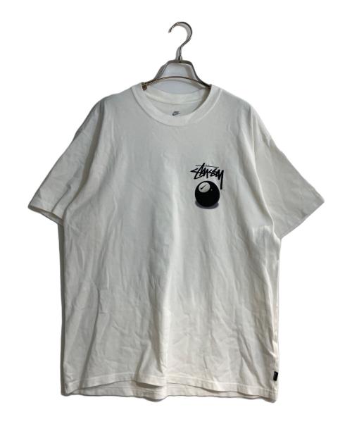 NIKE（ナイキ）NIKE (ナイキ) stussy (ステューシー) NRG FL SS 8BALL TE/「エナジー フリース ショートスリーブ エイトボール ティー ホワイト サイズ:Mの古着・服飾アイテム