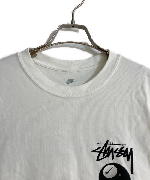 NIKE（ナイキ）NIKE (ナイキ) stussy (ステューシー) NRG FL SS 8BALL TE/「エナジー フリース ショートスリーブ エイトボール ティー ホワイト サイズ:Mの古着・服飾アイテム