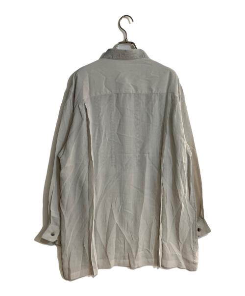 BALENCIAGA（バレンシアガ）BALENCIAGA (バレンシアガ) オールドトータルパターンシアーポリシャツ グレー サイズ:Ｌの古着・服飾アイテム