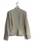GIORGIO ARMANI (ジョルジョアルマーニ) ジップアップノーカラージャケット アイボリー サイズ:48：10000円