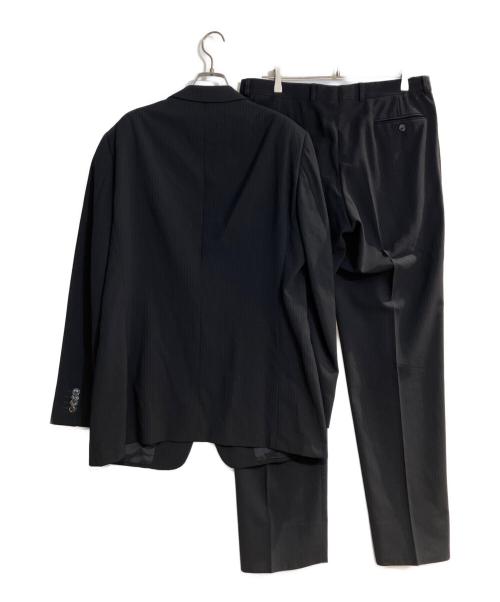 ARMANI COLLEZIONI（アルマーニ コレツィオーニ）ARMANI COLLEZIONI (アルマーニ コレツィオーニ) ストライプセットアップスーツ ネイビー サイズ:52の古着・服飾アイテム
