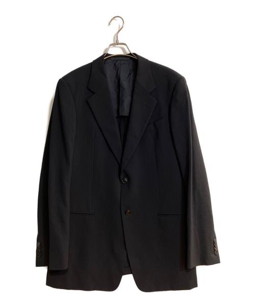 ARMANI COLLEZIONI（アルマーニ コレツィオーニ）ARMANI COLLEZIONI (アルマーニ コレツィオーニ) ストライプセットアップスーツ ネイビー サイズ:52の古着・服飾アイテム