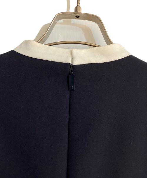 Rene（ルネ）Rene (ルネ) 25SS ボウタイショートスリーブワンピース ネイビー サイズ:36の古着・服飾アイテム