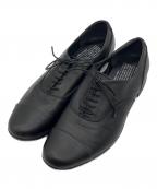 travel shoes by chausserトラベルシューズバイショセ）の古着「ストレートチップ レースアップレザーシューズ」｜ブラック