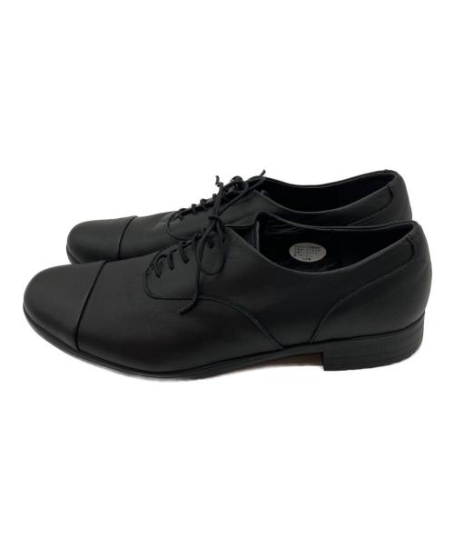 travel shoes by chausser（トラベルシューズバイショセ）TRAVEL SHOES BY CHAUSSER (トラベルシューズバイショセ) ストレートチップ レースアップレザーシューズ ブラック サイズ:SIZE 38の古着・服飾アイテム