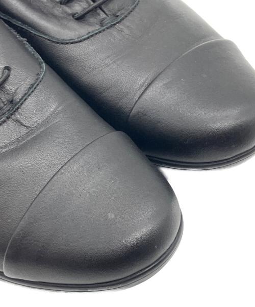 travel shoes by chausser（トラベルシューズバイショセ）TRAVEL SHOES BY CHAUSSER (トラベルシューズバイショセ) ストレートチップ レースアップレザーシューズ ブラック サイズ:SIZE 38の古着・服飾アイテム