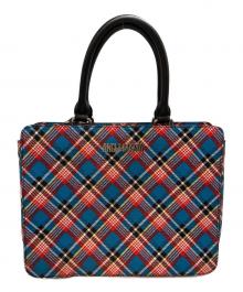 Vivienne Westwood ANGLOMANIA（ヴィヴィアンウエストウッドアングロマニア）の古着「チェック柄2WAYバッグ」｜ブルー