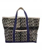 SAINT MICHAELセントマイケル）の古着「TOTE SAINT NAVY/トート セント ネイビー」｜ベージュ