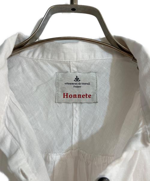 Honnete（オネット）Honnete (オネット) リネンシャツ ピンク サイズ:表記なしの古着・服飾アイテム