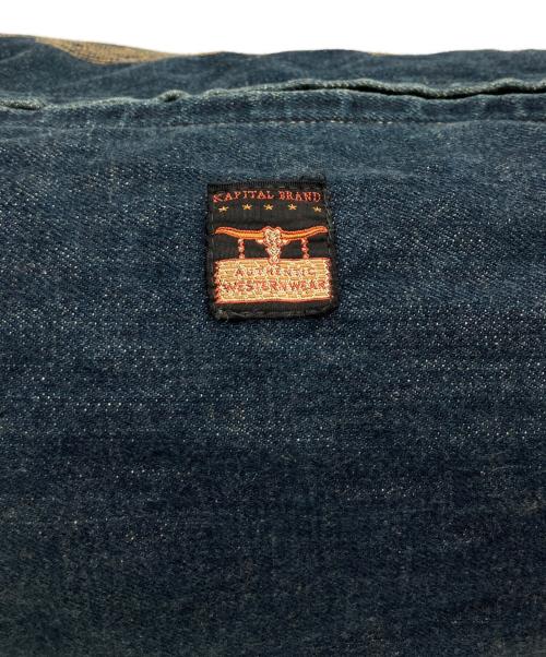 KAPITAL（キャピタル）KAPITAL (キャピタル) 刺繍デニムスナフキンバッグ インディゴの古着・服飾アイテム