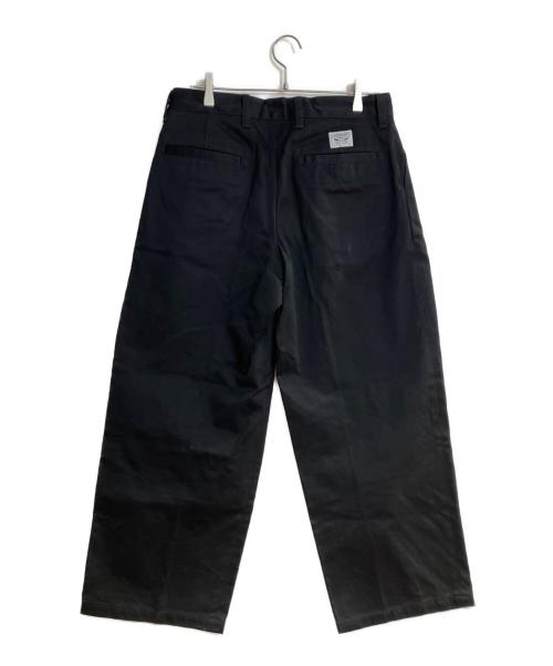 DESCENDANT（ディセンダント）DESCENDANT (ディセンダント) SF TWILL WIDE TROUSERS/エスエフ ツイル ワイド トラウザーズ ブラック サイズ:2の古着・服飾アイテム