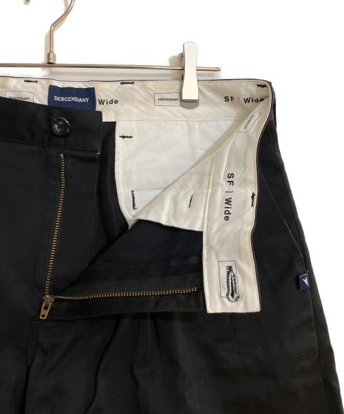 DESCENDANT（ディセンダント）DESCENDANT (ディセンダント) SF TWILL WIDE TROUSERS/エスエフ ツイル ワイド トラウザーズ ブラック サイズ:2の古着・服飾アイテム